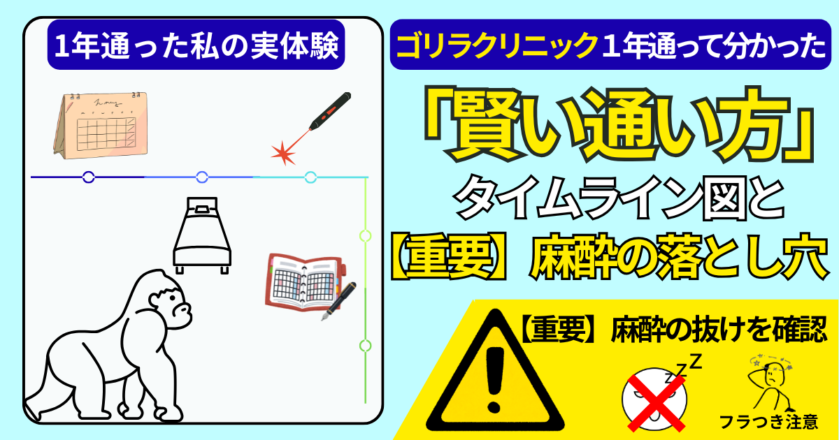 ゴリラクリニック1年通って分かった「賢い通い方」